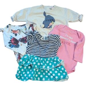 Mixed Brand 4-Piece Bundle Baby Girl Size 0-3 Months